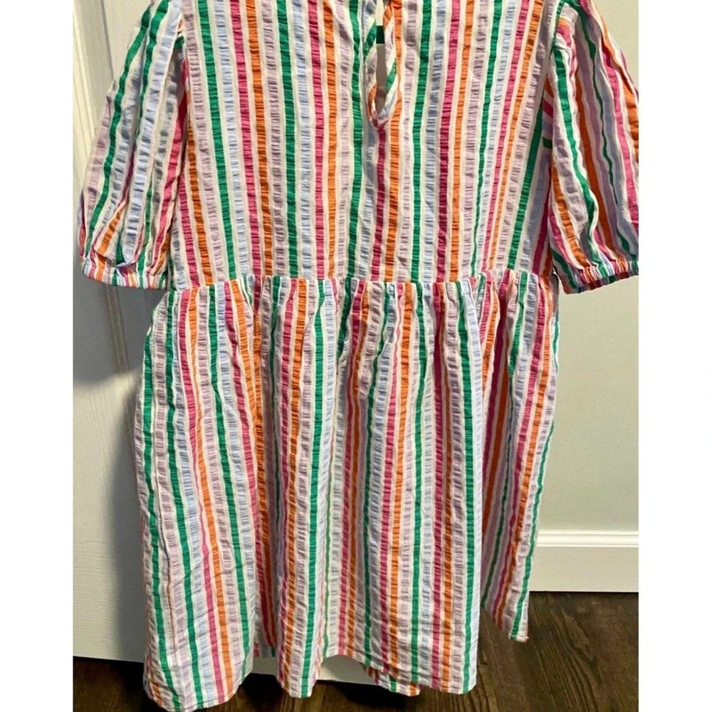 Cotton On Colorful Stripped Dress Size 9-10